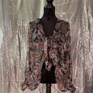 Free People Bow-Tie Top